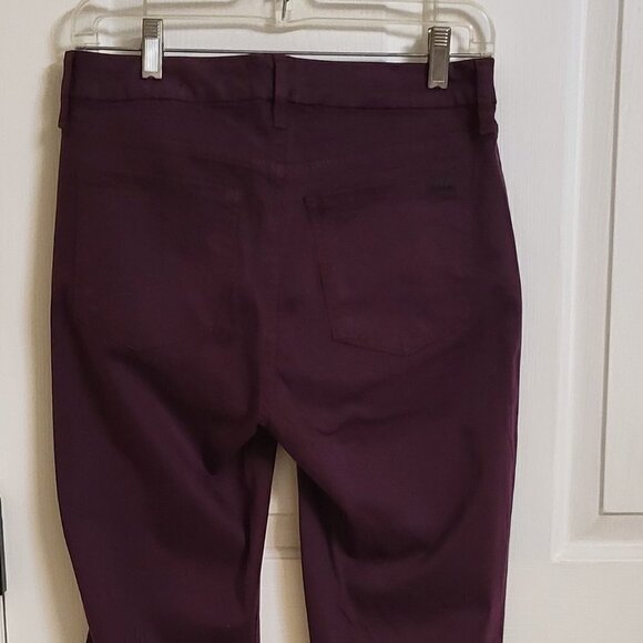 Sateen Slim Straight Leg Jeans JEN7 by 7 For All Mankind Plum Sz 6 NWOT - Picture 10 of 10